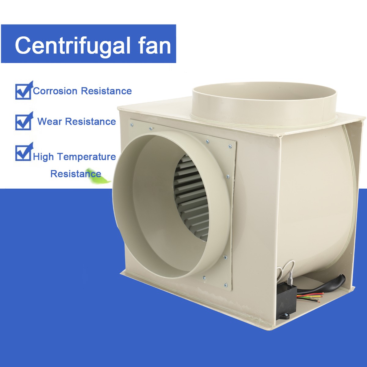Centrifugal Extractor Fan 10' Lab Ventilation Fan Vent Blower Exhaust Fume Hood
