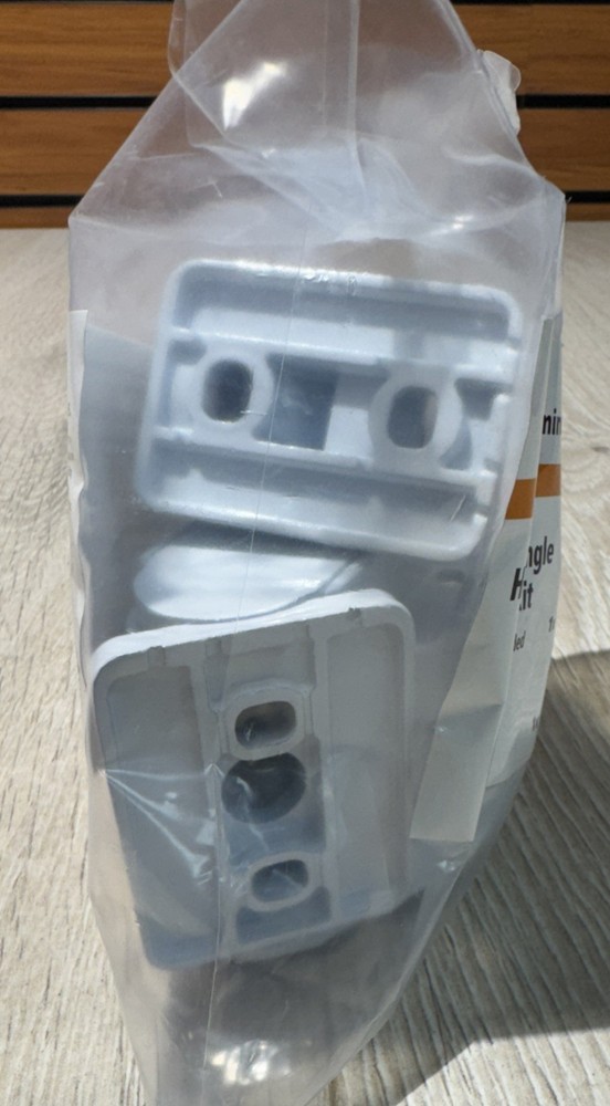 Peak 36950 White Aluminum Deck Railing Horizontal Angle Bracket Kit