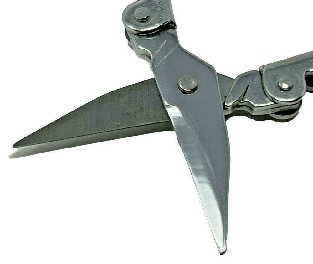 2-Pack Portable Folding Scissors - 3.5" - Sharp Mini Pocket Cutter Travel Keys