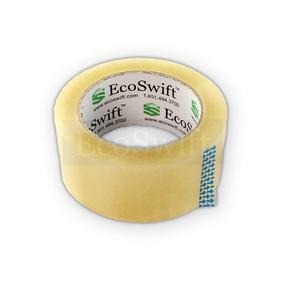 6 ROLLS EcoSwift Carton Box Sealing Packaging Packing Tape 1.6mil 2" x 330 feet
