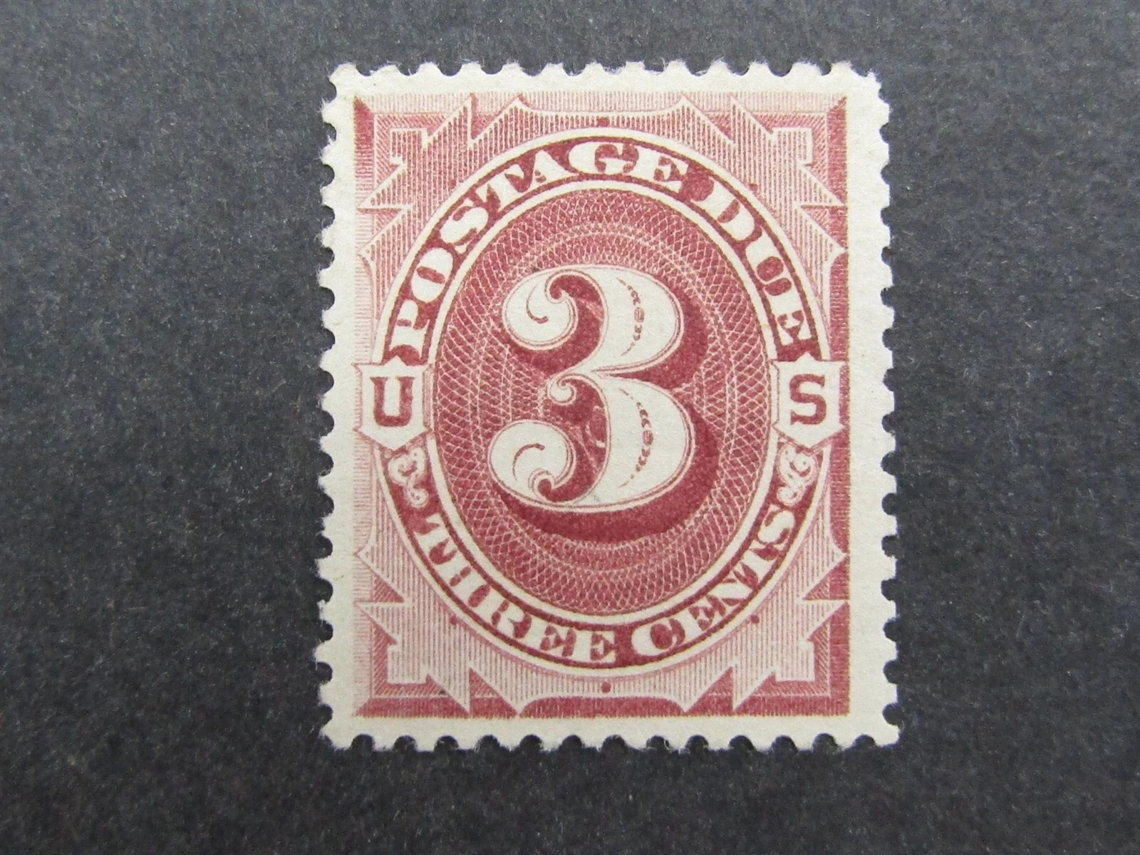 1884 3c US Postage Due Stamp #J17 Mint OG H CV $1,150 Philatelic Foundation Cert