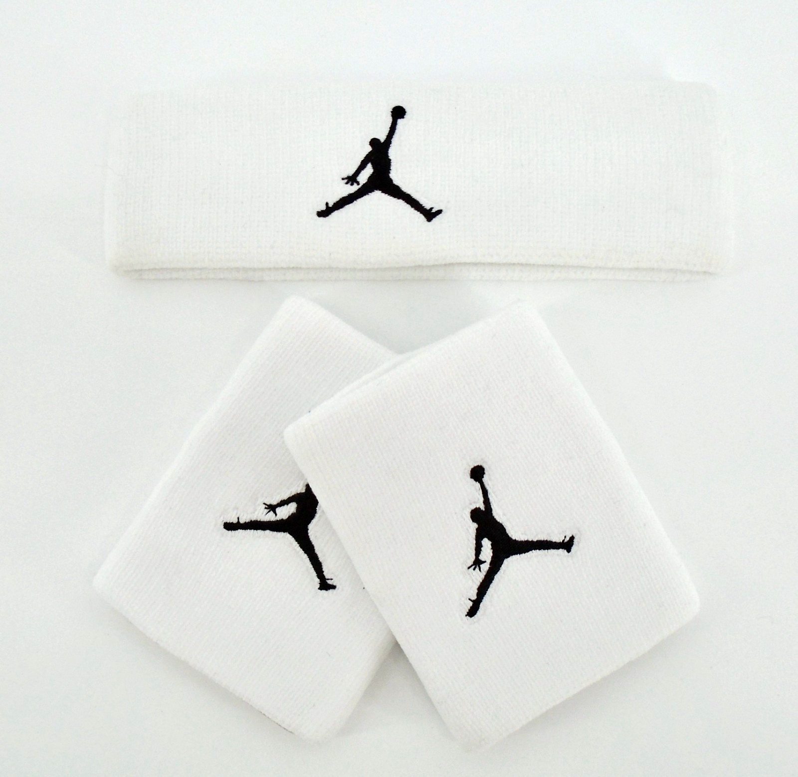 Nike Jordan Headband & Wristbands Set Men's White/Black