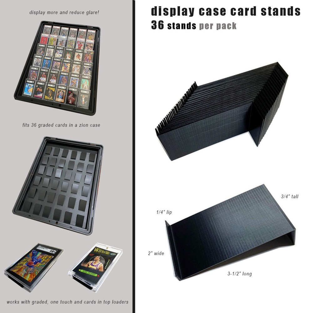 display case riser stands (36-Pack) for sportscards and TCG