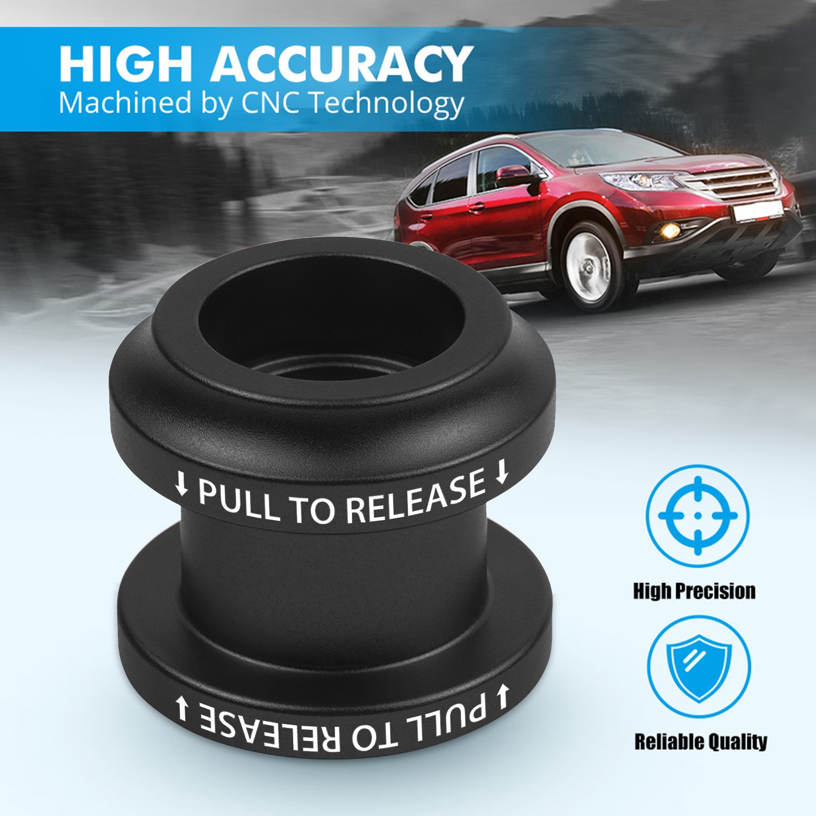 M10x1.5mm Shifters Knobs Shift Boot Collar Black For Honda Civic For Acura RSX