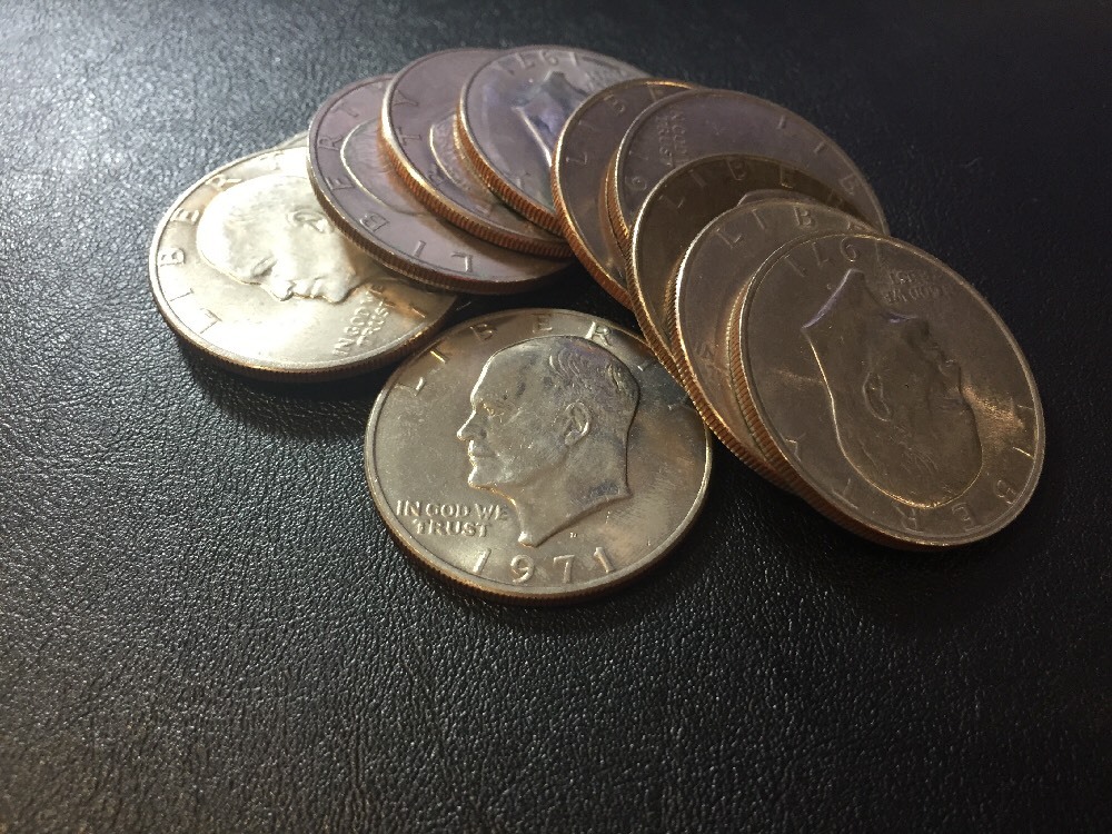1971d Eisenhower Dollar Uncirculated AU+ UNC BU