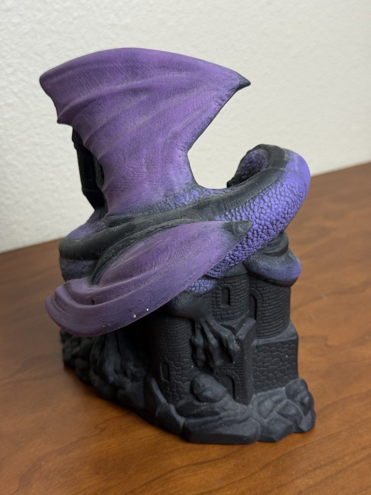 Dragons Keep Dice Tower Ceramic Sculpture Hand Painted