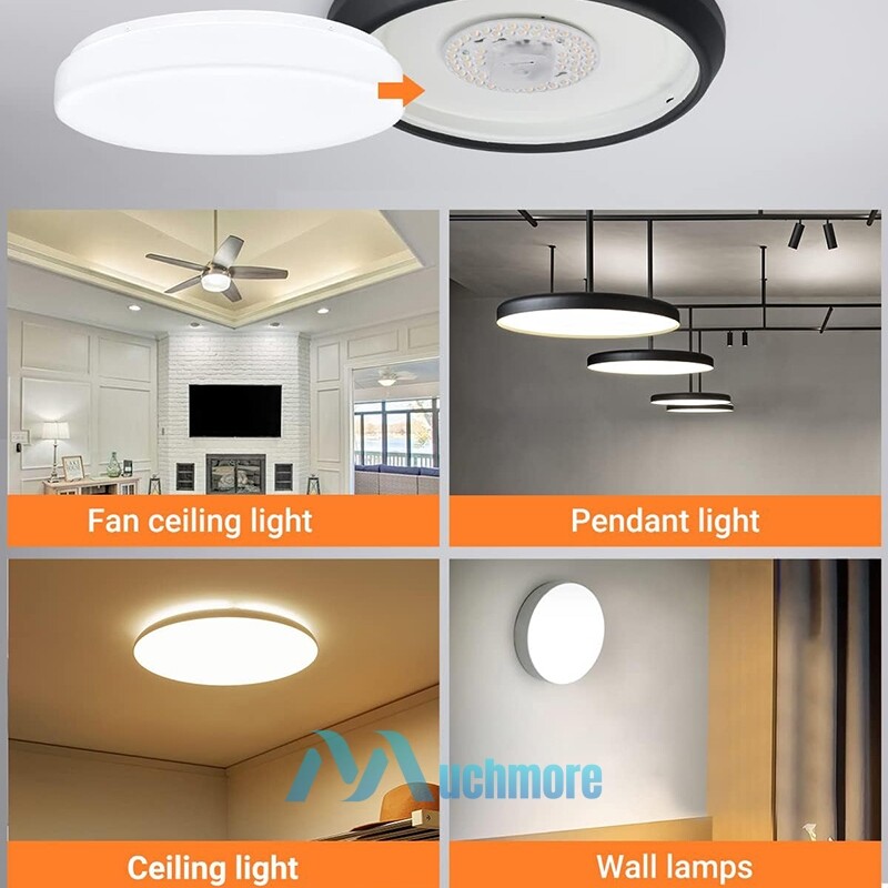 10PCS 24W 6500LM Ceiling LED Light Replacement Engine Retrofit Ceiling Fan Light