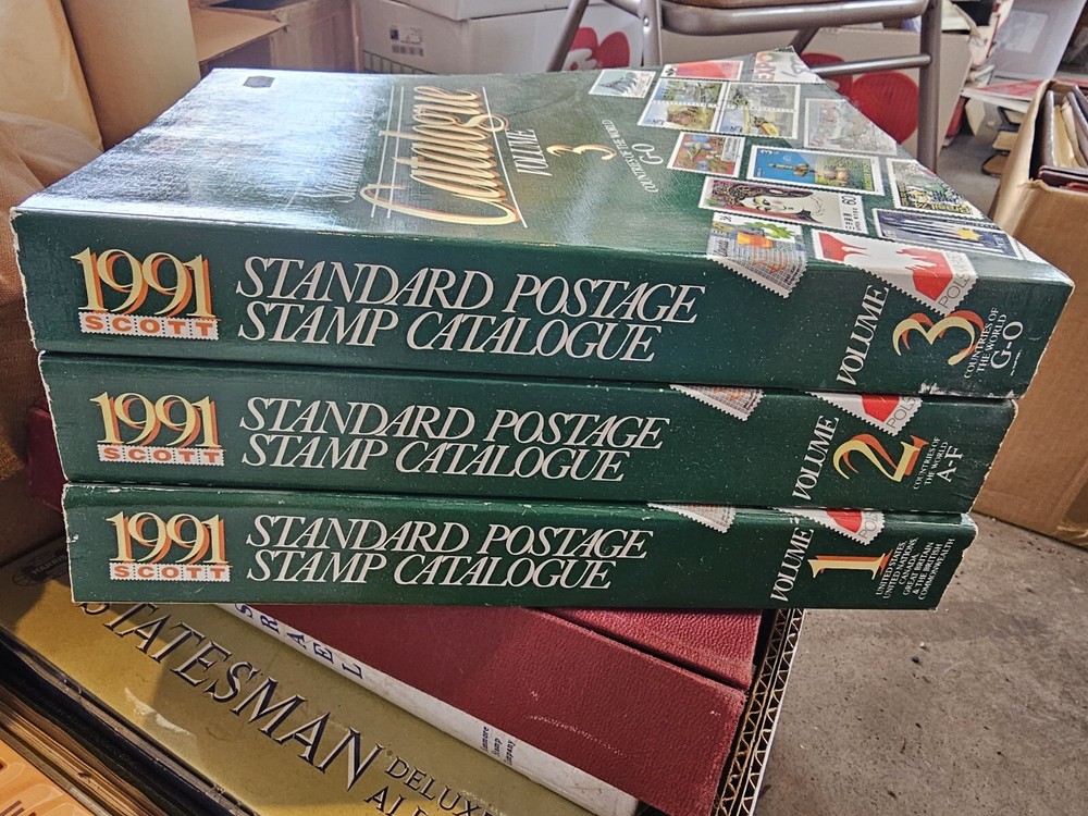 1991 Scott Standard Postage Stamp catalog Vol. I, II & III -