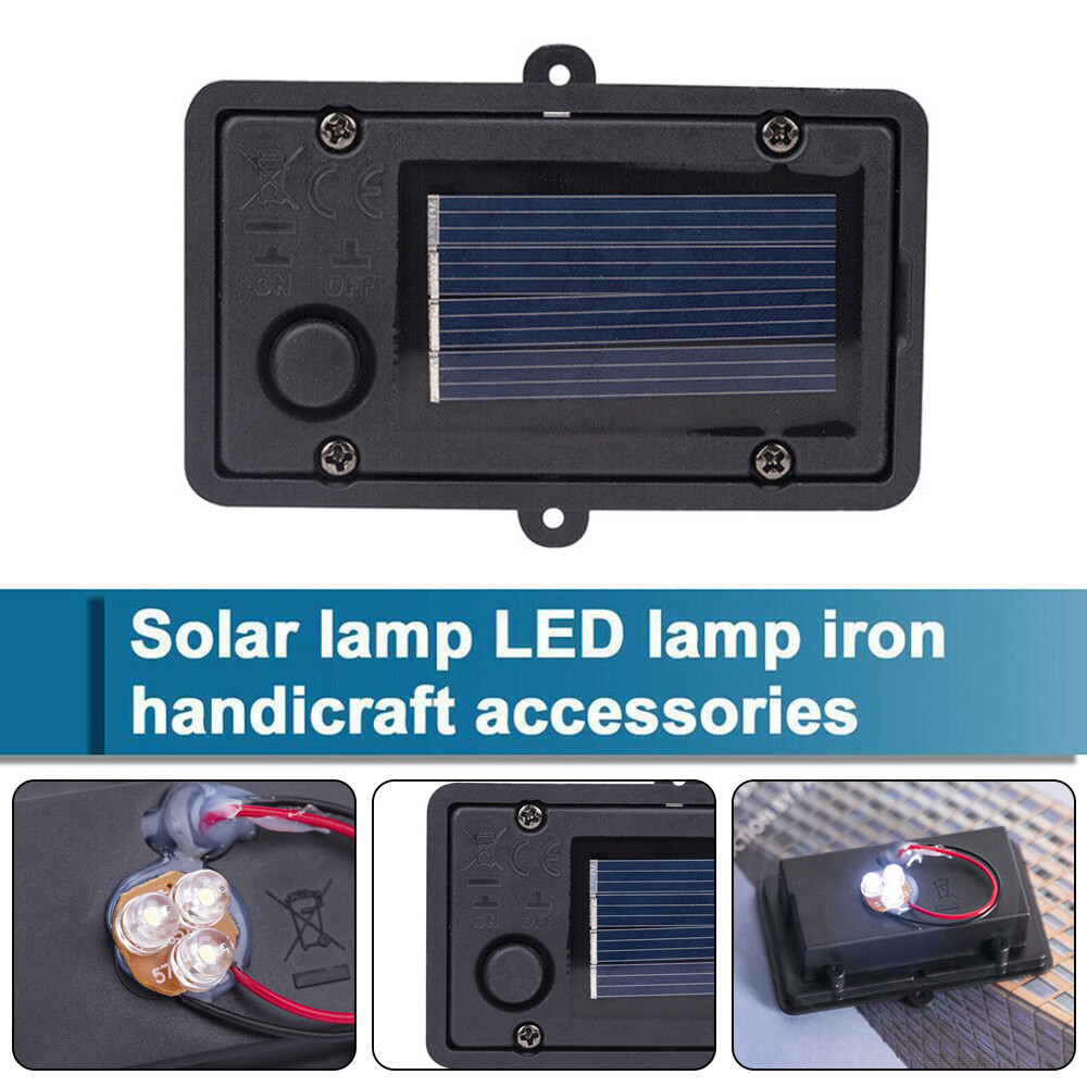 Garden Solar Powered Replacement Rectangular LED Light Box for Lantern Lamp
