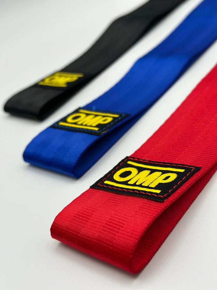 OMP Tow Strap Light Weight High-Strength Nylon Universal (Blue)