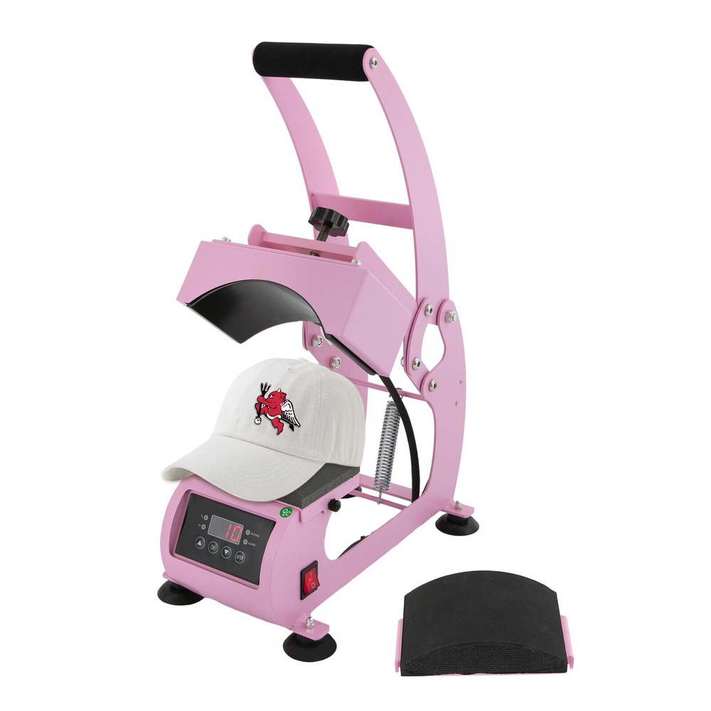 500W Hat Heat Press Machine Temperature Control Heating Plate Cap Press Machine