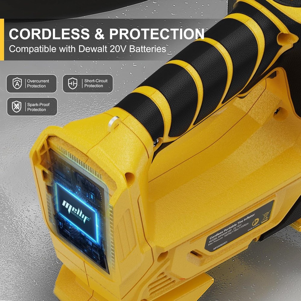 Air Compressor for Pneumatic Brad Nailer Stapler, Compatible with Dewalt 20V Bat