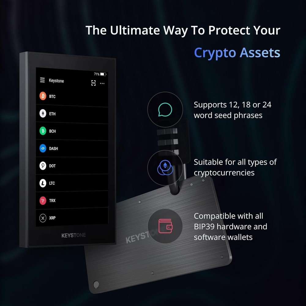 Compact Cold Storage Solution for Cryptocurrency - Fireproof Seed Phrase Tablet