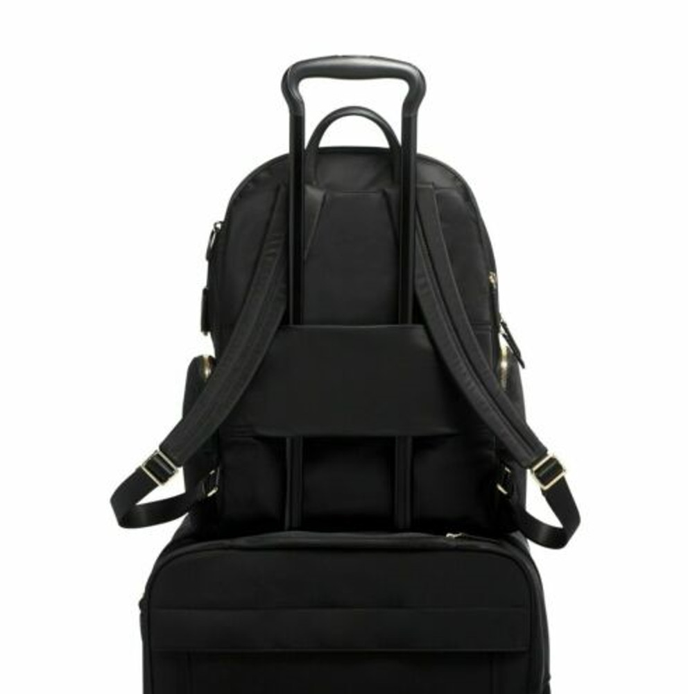 TUMI /Voyageur Carson Black/Gold Hardware-Backpack