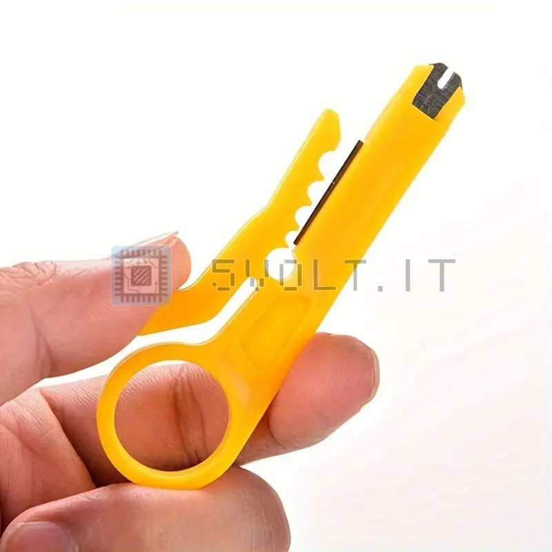 Mini Yellow Wire Remover Knife Punching Electrical Wire Cables