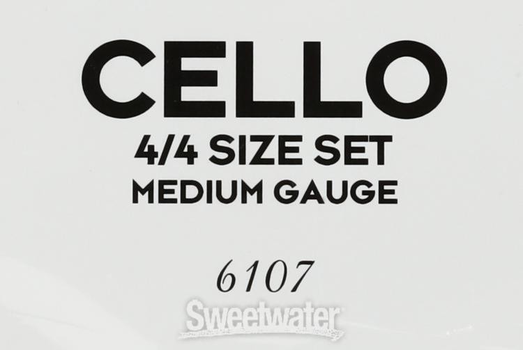Super-Sensitive 6107 Red Label Cello String Set - 4/4 Size