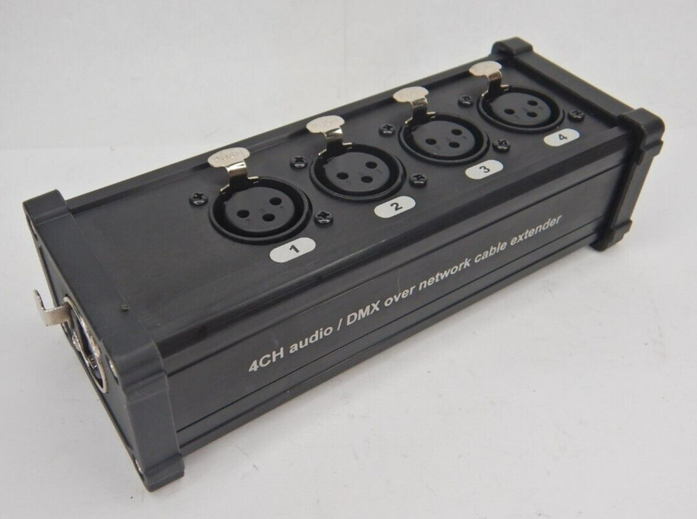 DMX over Network Cable Extender 4CH Audio