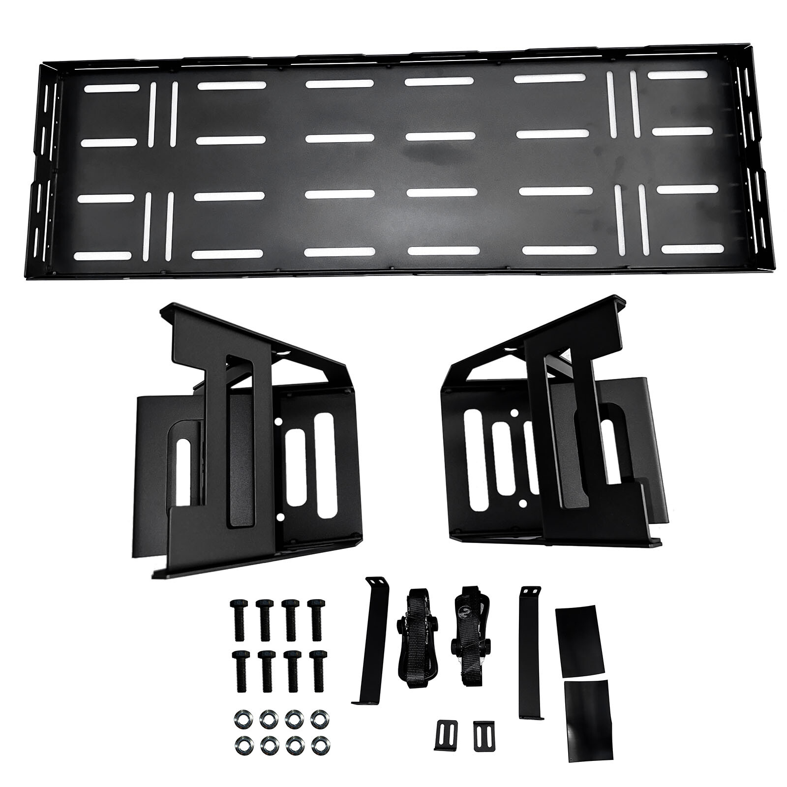 Fit 76-24 Jeep Wrangler Rear Cargo Basket Rack Spare Tire Utility Storage Basket