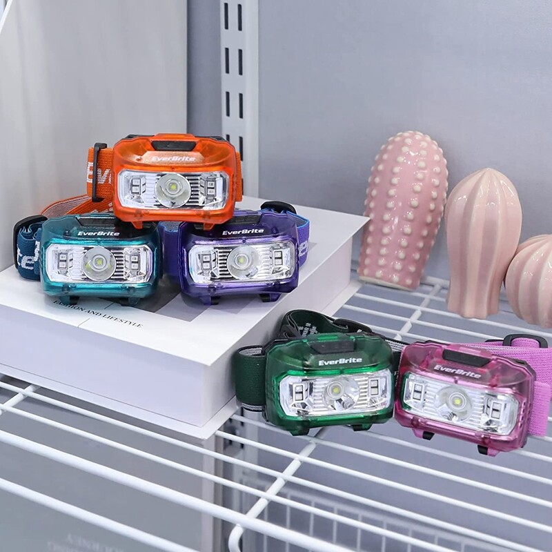 EverBrite Headlamp 5 Modes 5 Pack Kids Headlamp with Red Light & Memory Function