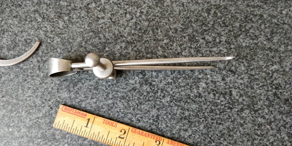 nice STARRETT 4" 73 + 79 Inside + Outside Calipers