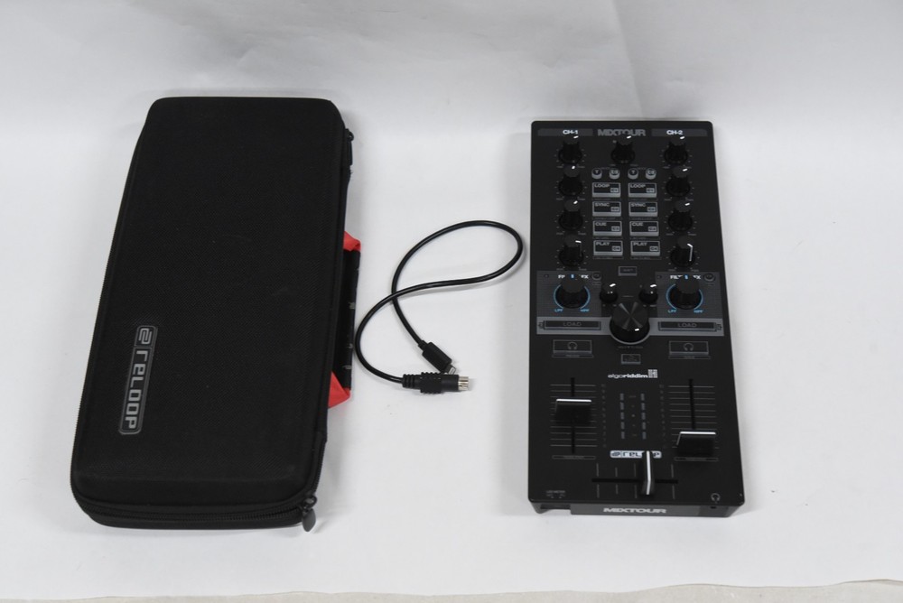 RELOOP MixTour All-In-One DJ Controller with Carry Case & Lightning Cable