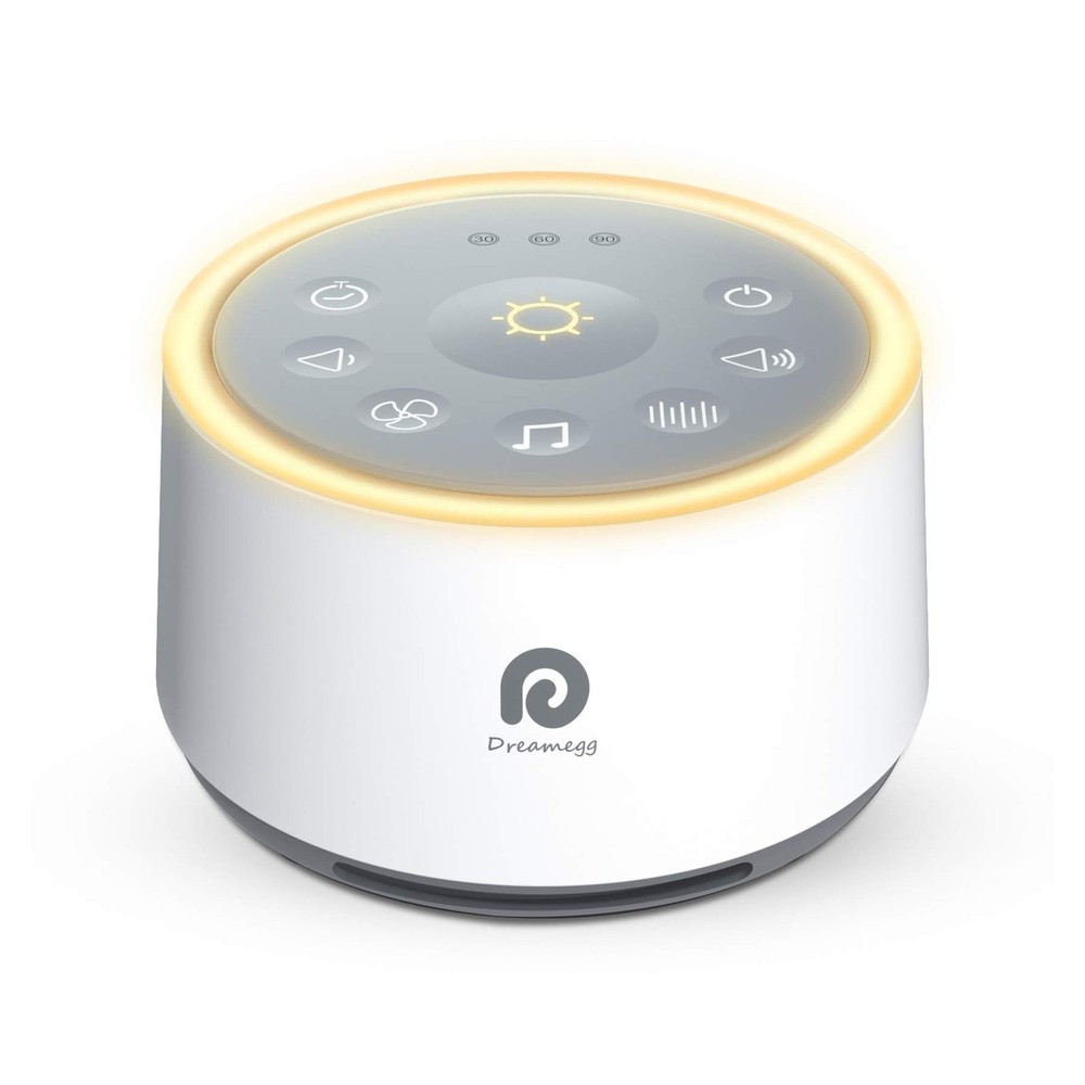 White Noise Machine with Night Light, 24 Sounds, Timer  Memory Feature