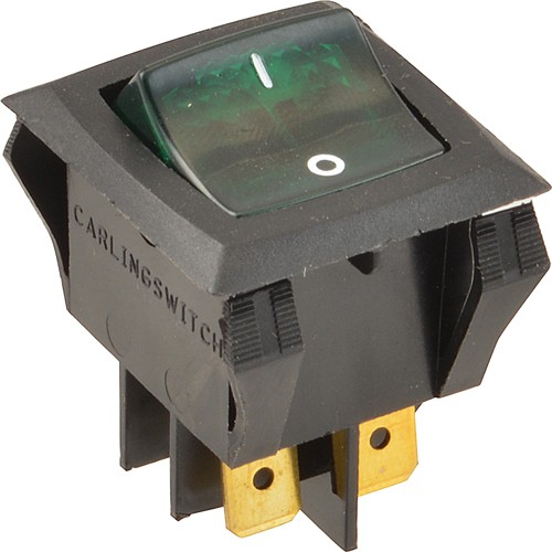 BKI S0356 Rocker Switch Green