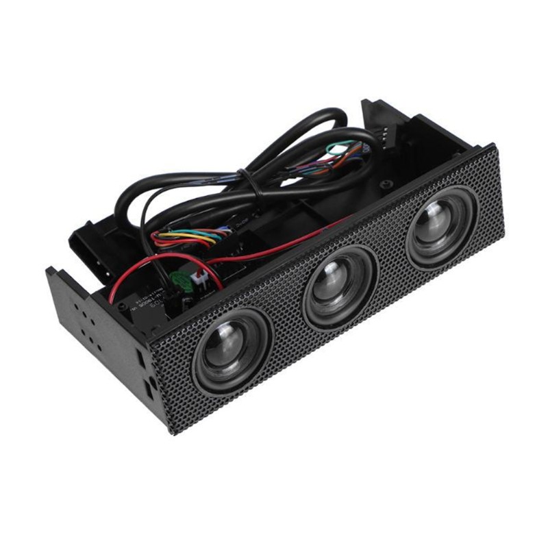 PC Front Panel Media Dashboard Stereo Surround Speaker Front Bay Computer for