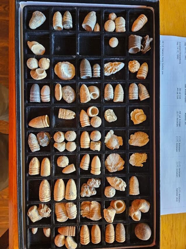 Civil War bullets collection