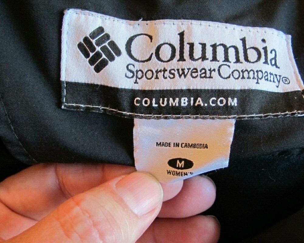 Women's Medium Columbia Full Zip Black Spring/Fall Jacket /Coat