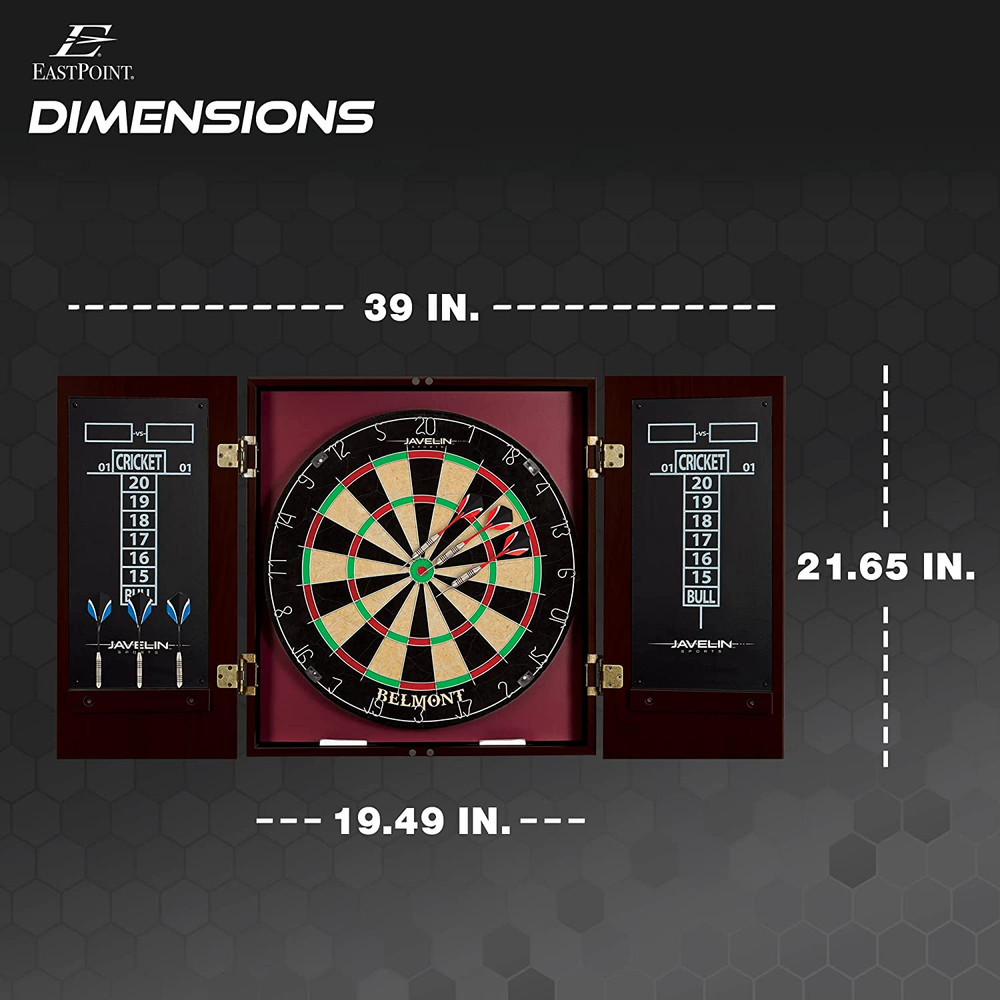 Bristle Dartboard and Cabinet Sets- Features Easy Assembly - Complete with All A