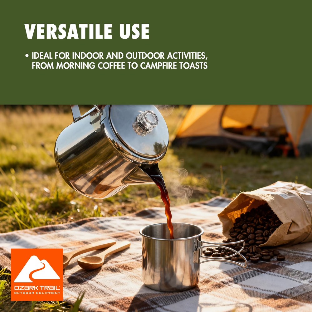 12-cup Stainless Steel Percolator