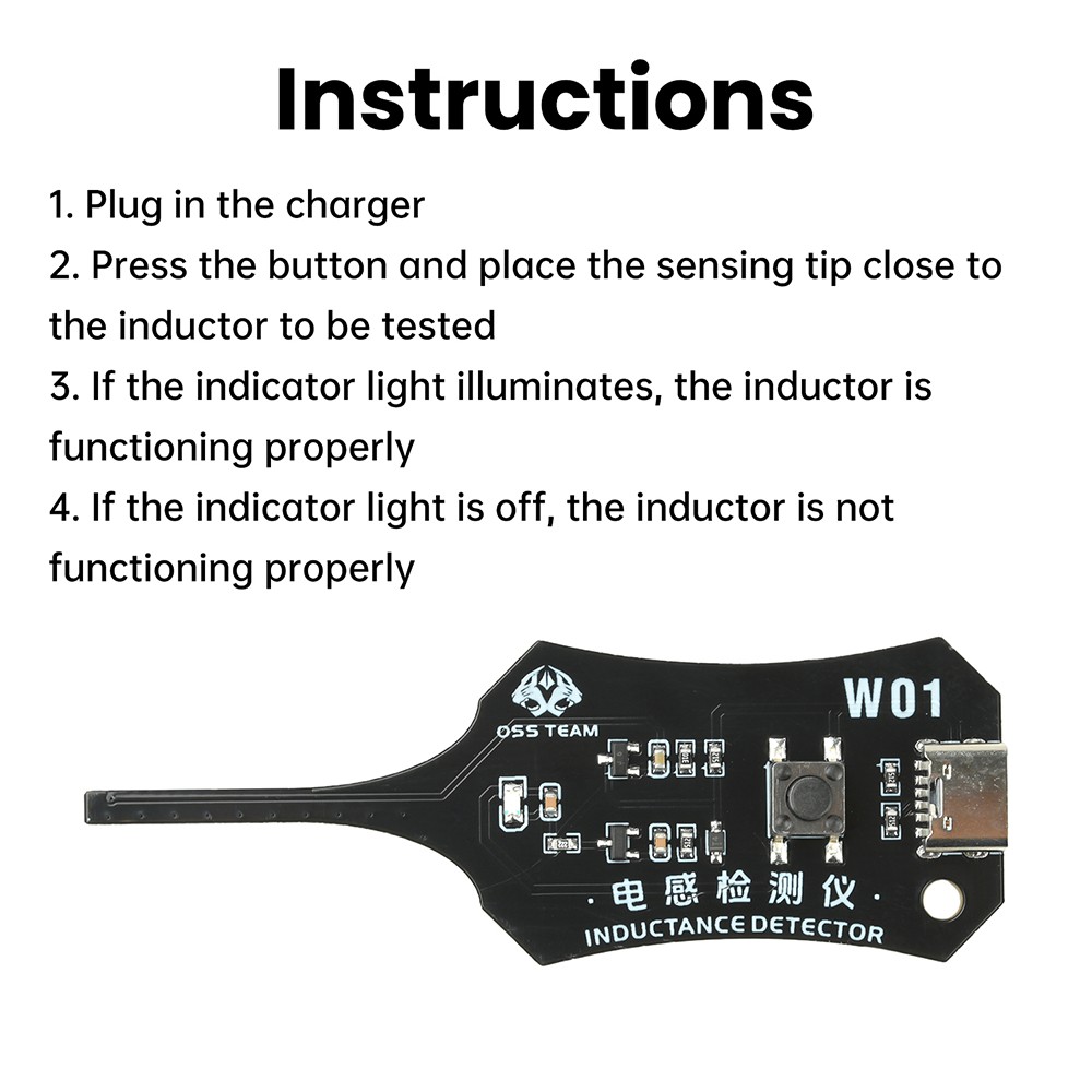 Inductance Detector PC Repair Electromagnetic Induction Quick Fault Check Type C