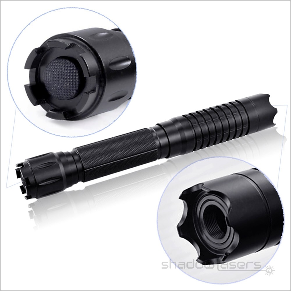 Adjustable Focus Laser Pointer GR 520nm Flashlight Visidle Beam Light+Case