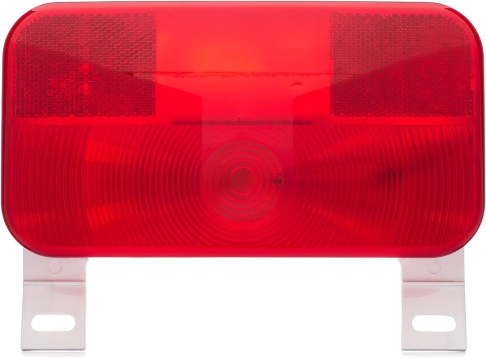 Red Surface Mount Light License Bracket Stop/Turn/Tail for RV