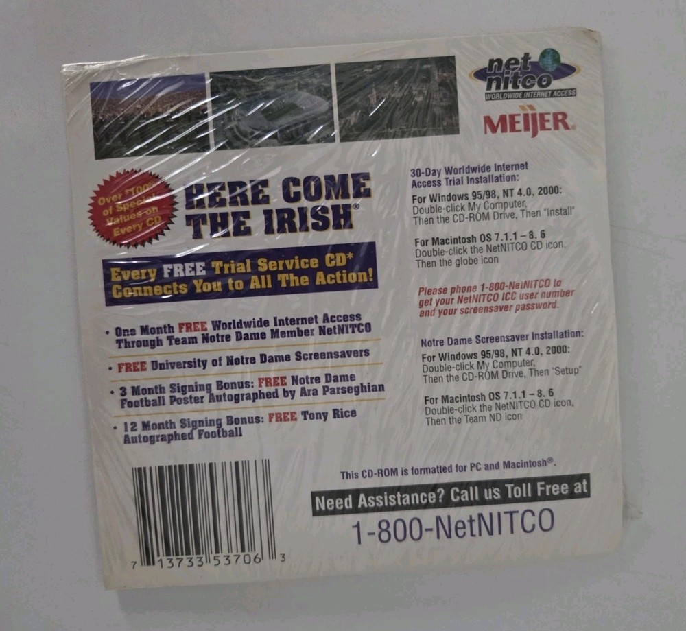 Notre Dame Computer Screen Saver Disk PC