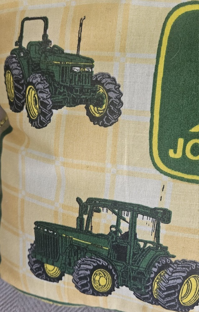 Vintage Style John Deere 15" Square Pillow.