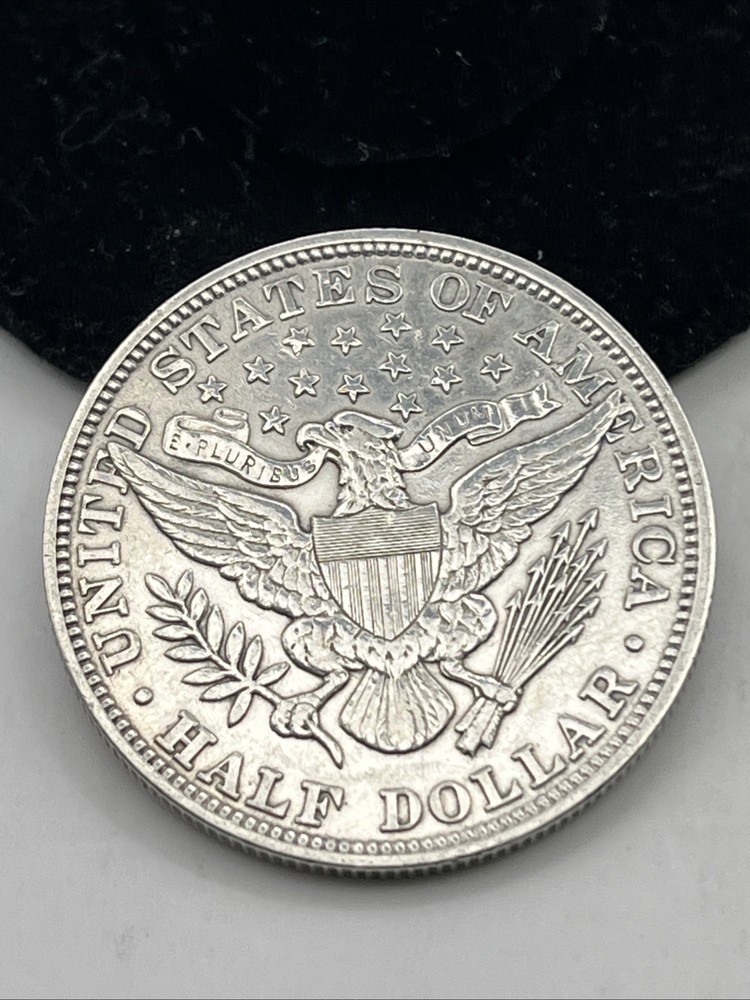 1892-P Barber Half Dollar Cleaned