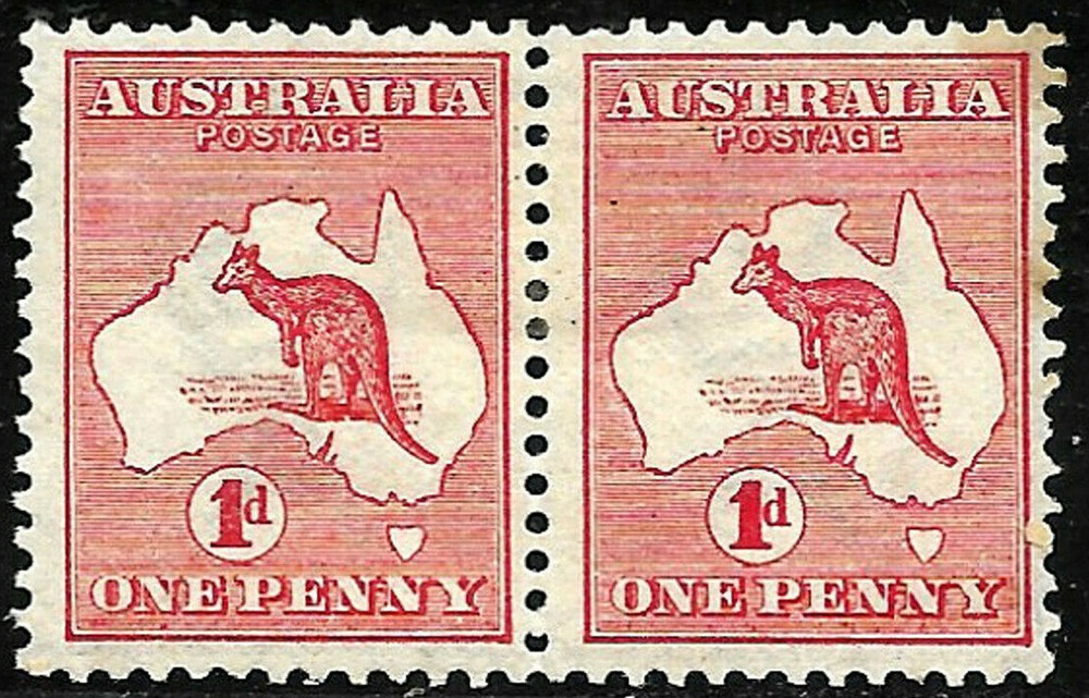 Australia SC#2 Pair Mint Hinged With Original Gum
