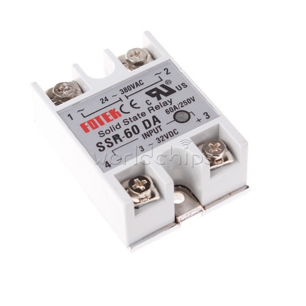 25A/40A/60A SSR-25DA 10DA 40DA 60DA Solid State Relay Module Alloy Heat Sink