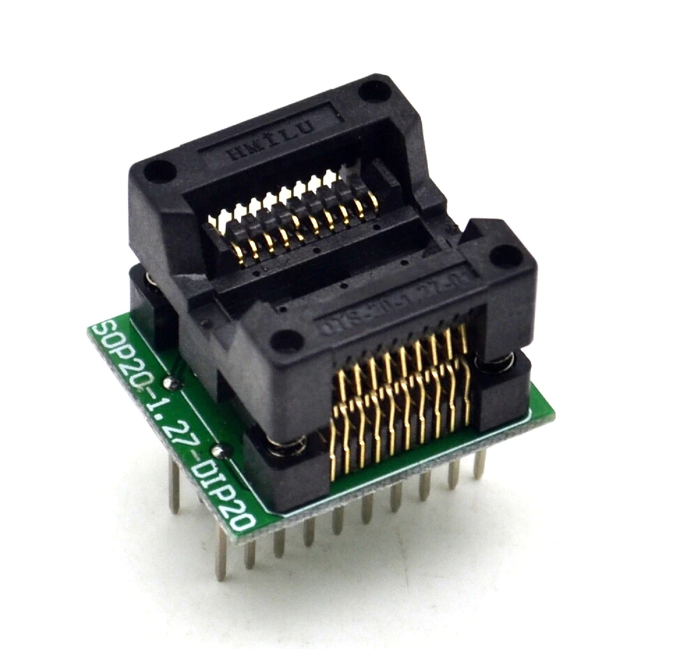 SOP20 1.27 Wide Body Adapter Socket To DIP20 DIP-20 Programmer Socket