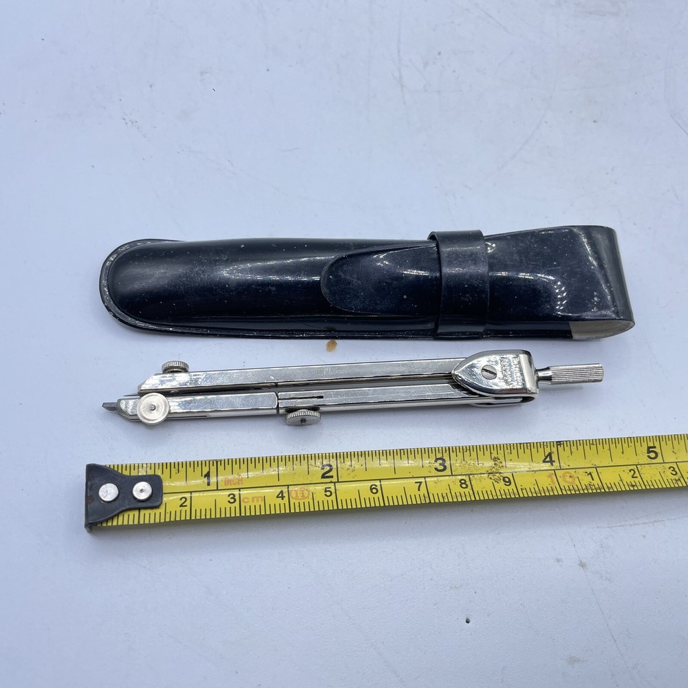 Compass In Pouch Vintage E.H Ltd Technical Drawing Instruments