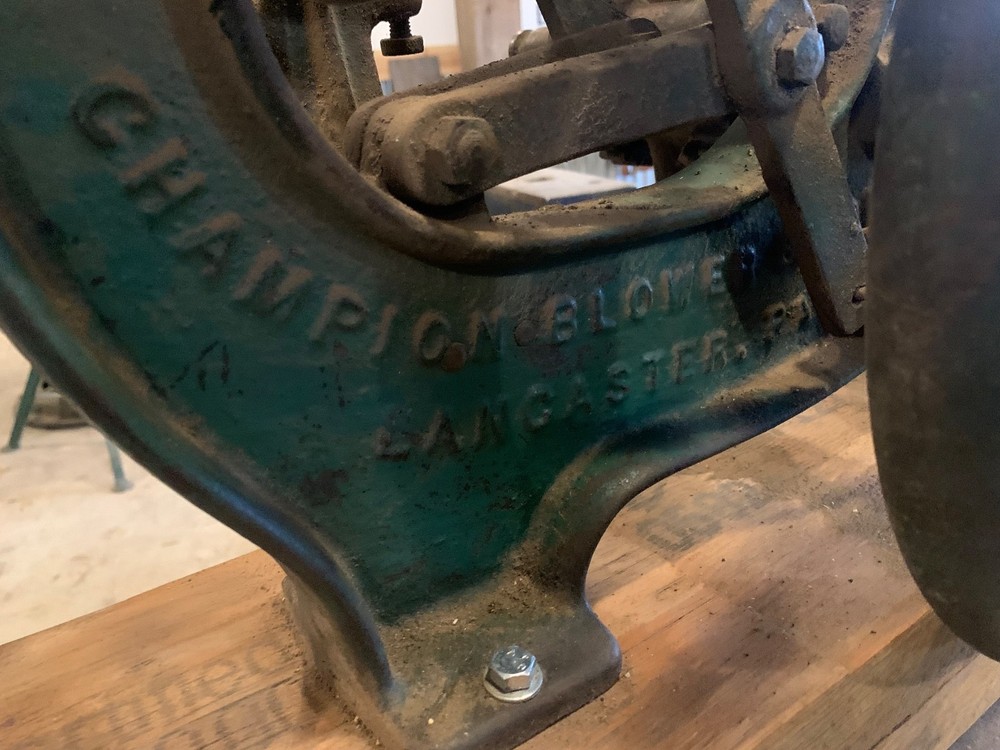 Antique Champion Blower & Forge Drill Press Wall Mount