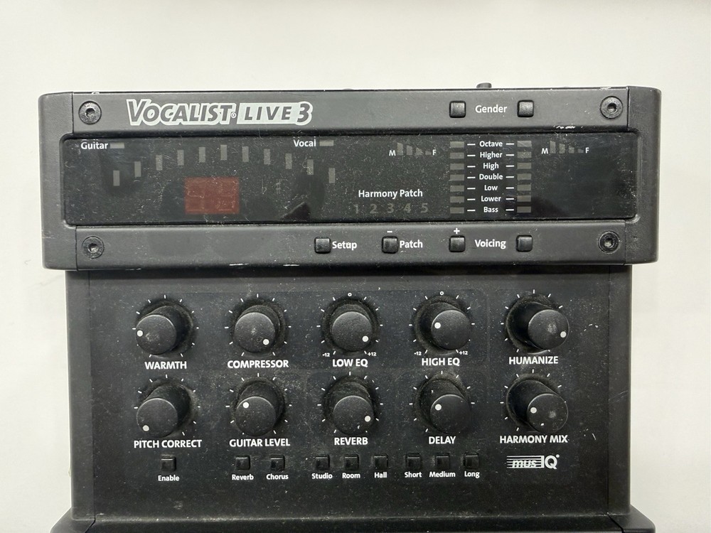 Digitech Vocalist Live 3 Vocal Multi Effects Processor Pedal + Power Supply