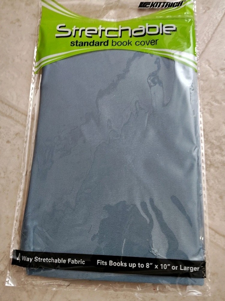 Stretchable Book Covers - Assorted 8"x10" Solid Colors - Pack of 6