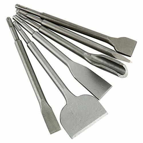 SDS Plus Hammer Drill Chisel Set, Rotary Hammer Bits for Tile Masonry Concrete