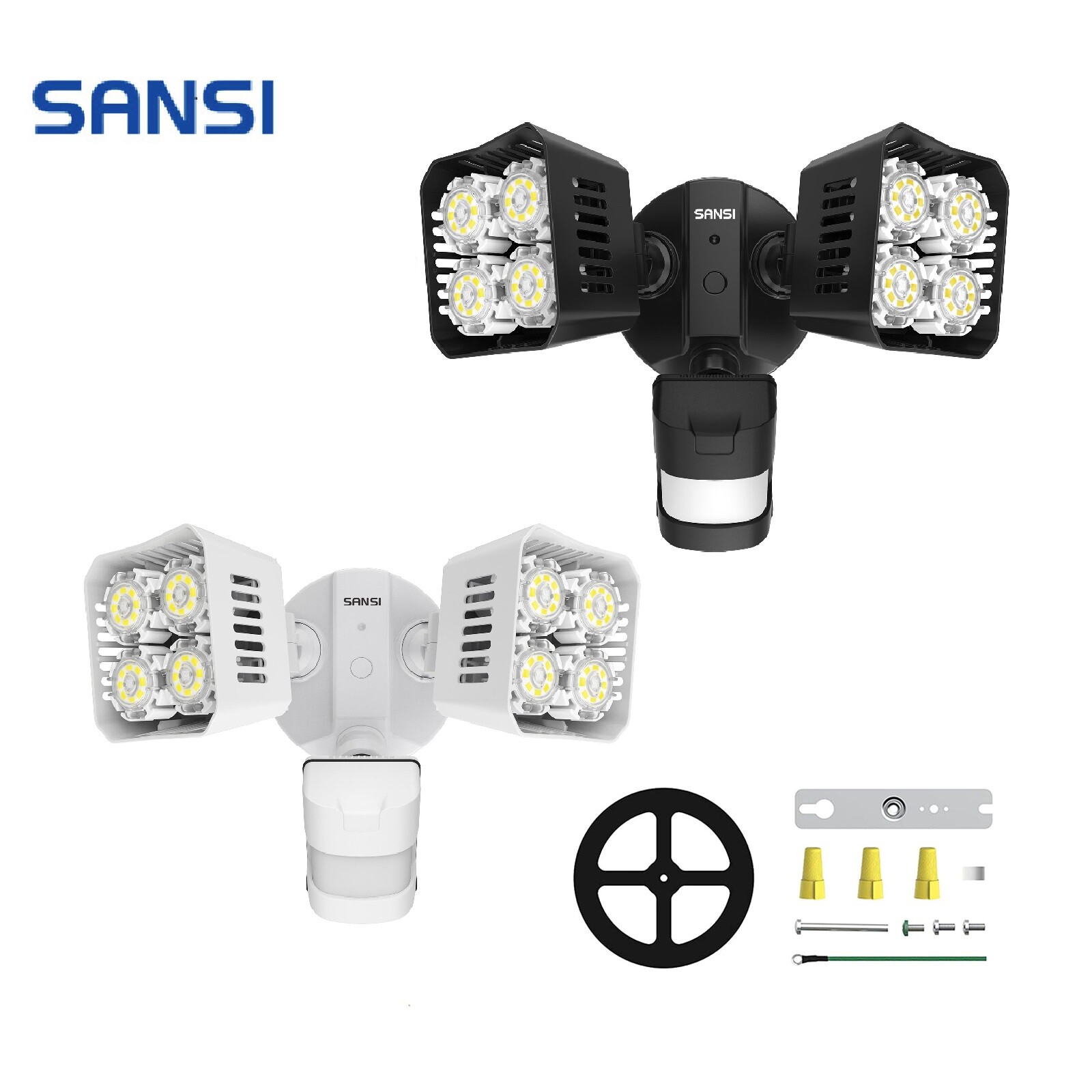 SANSI LED Security Lights Motion Sensor 3400lm 30W Outdoor Garage Floodlight