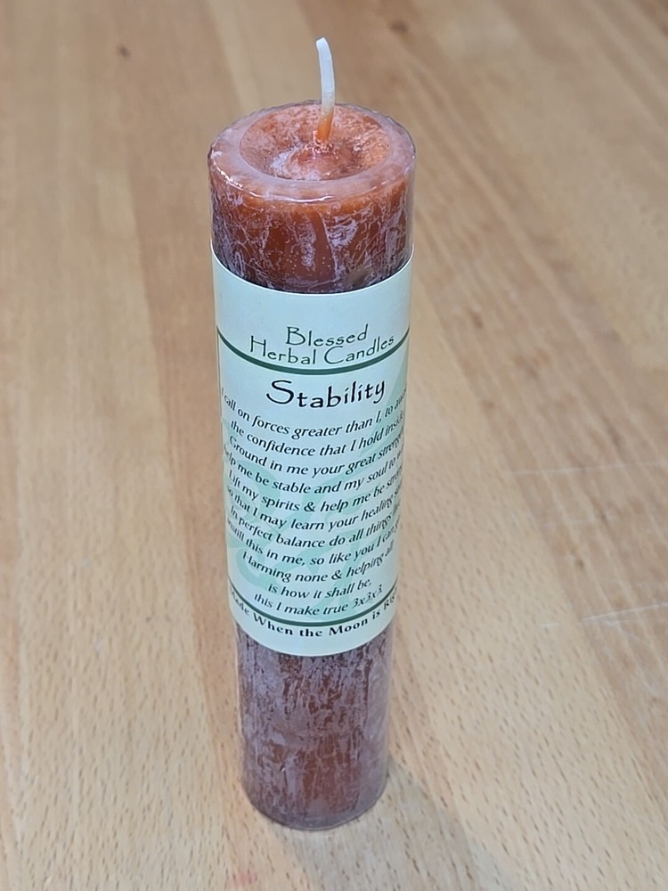 Stability Blessed Herbal Candle  - Coventry Candles