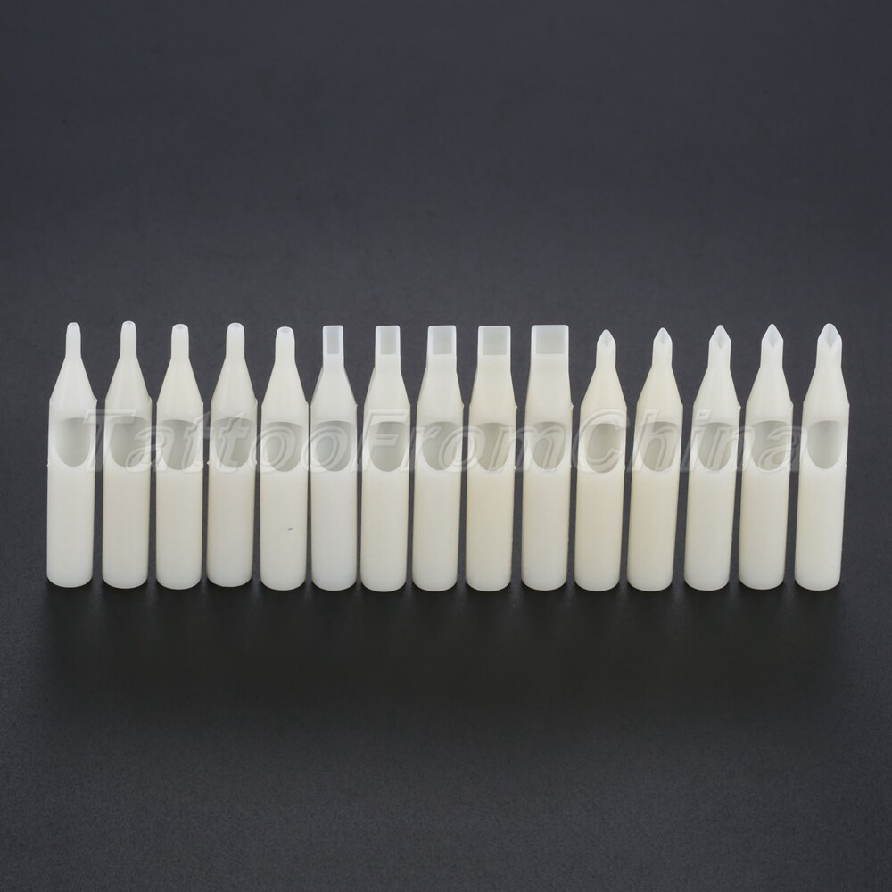 50pc Tattoo Disposable Tips Single Use Tattoo Machine Gun Nozzle Tip Needle Tube