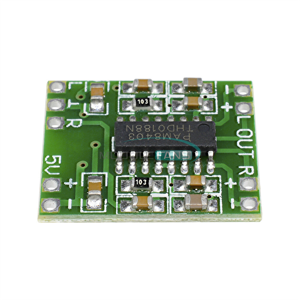 5PCS Digital Amplifier Board Class D 2*3W USB Power Mini PAM8403 Audio Module